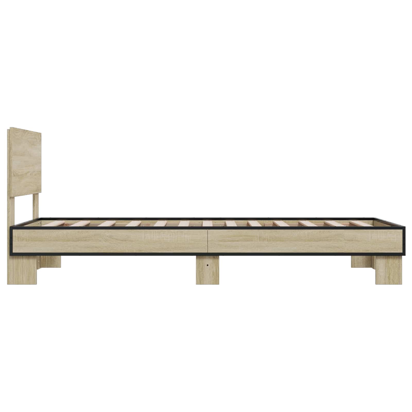 Struttura letto con testata Rovere Sonoma 80 x 200 cm | homemem39