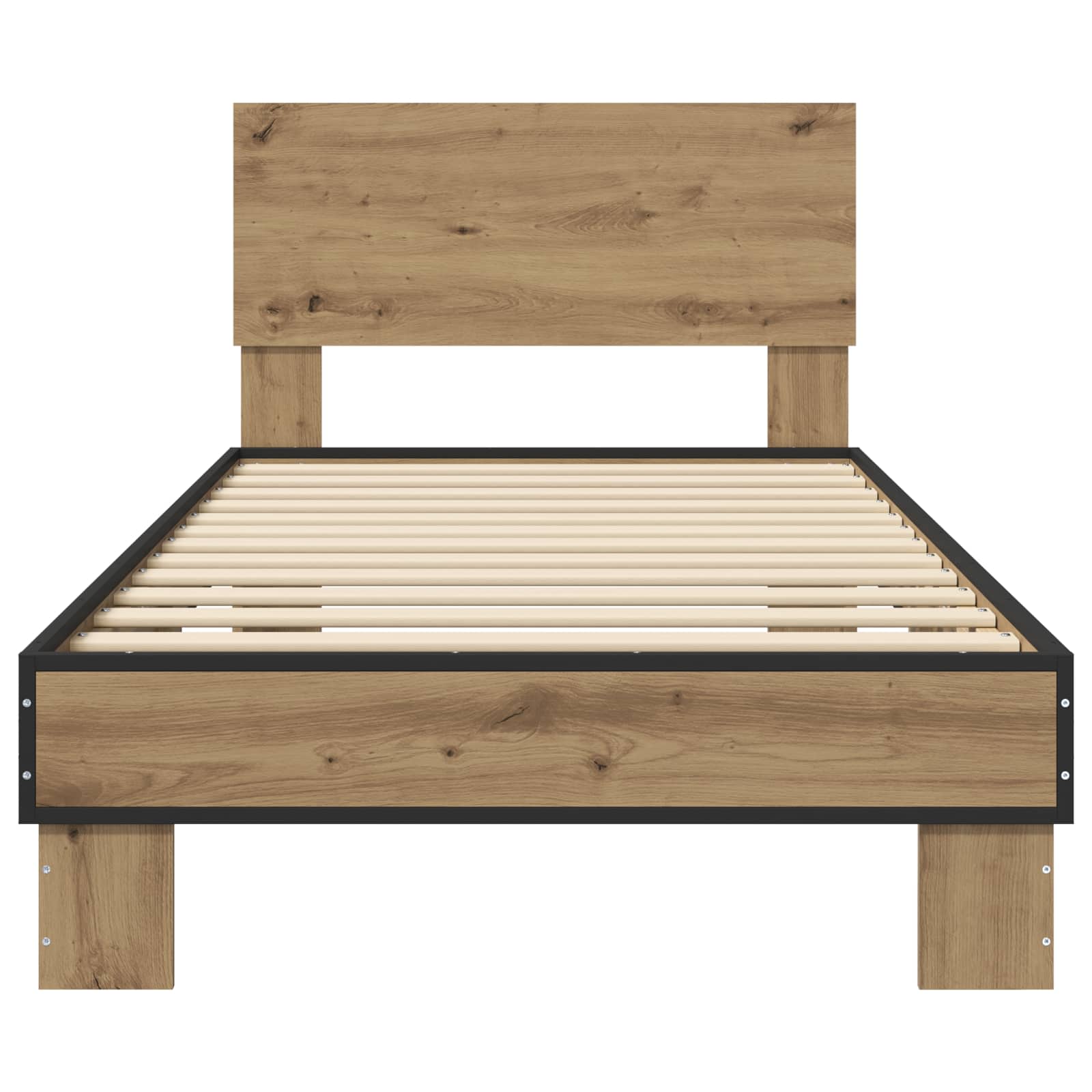 Struttura letto con testata Rovere Artigianale 80 x 200 cm | homemem39