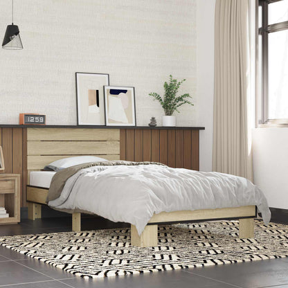 Struttura letto con testata Rovere Sonoma 80 x 200 cm | homemem39