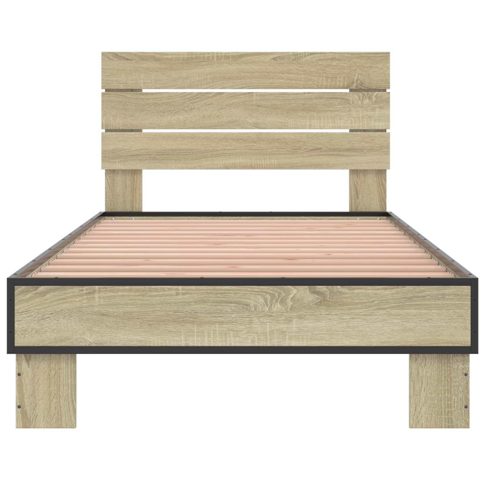 Struttura letto con testata Rovere Sonoma 80 x 200 cm | homemem39