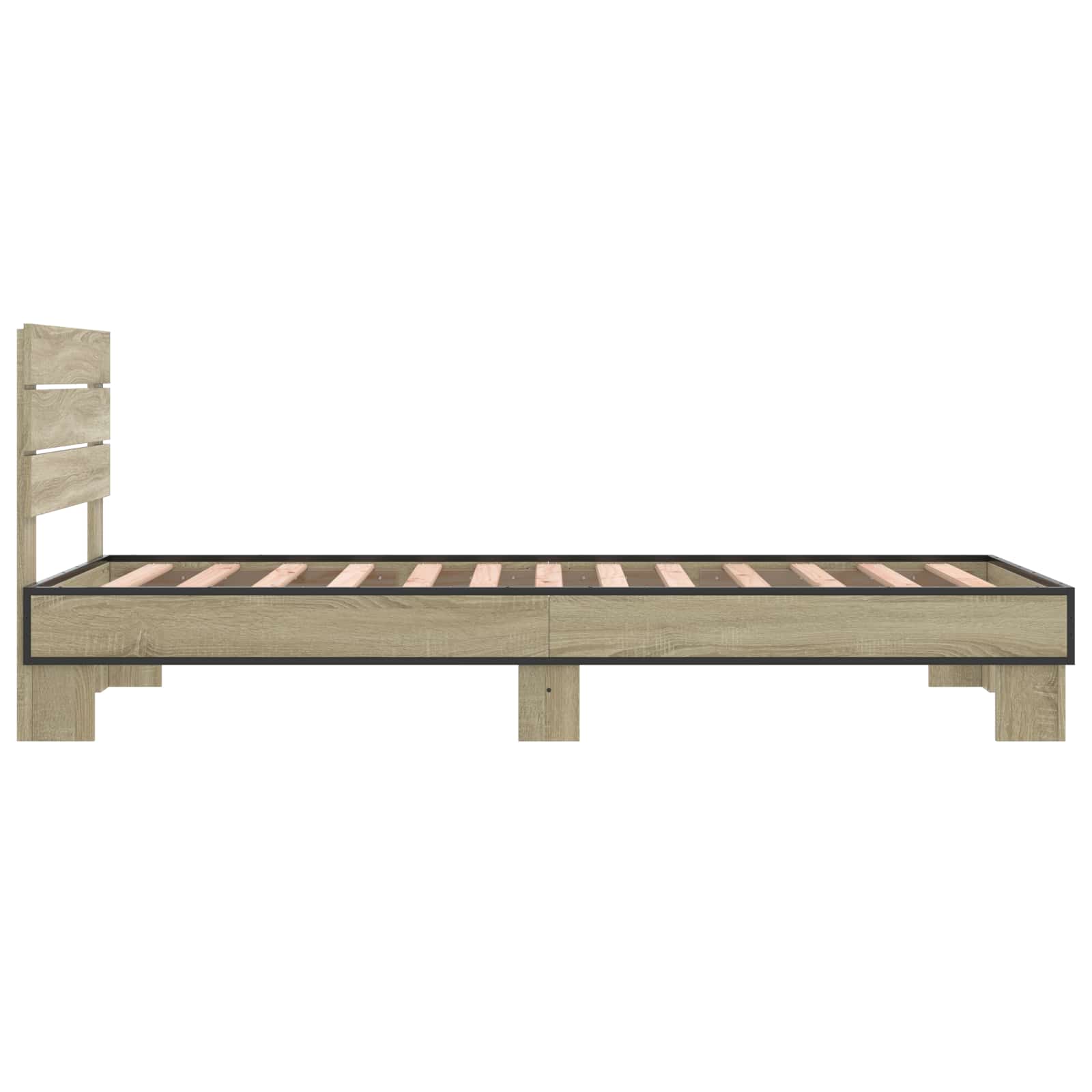 Struttura letto con testata Rovere Sonoma 80 x 200 cm | homemem39