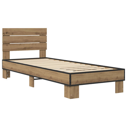 Struttura letto con testata Rovere Artigianale 80 x 200 cm | homemem39