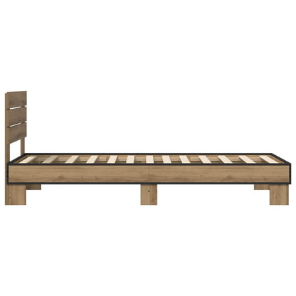 Struttura letto con testata Rovere Artigianale 80 x 200 cm | homemem39