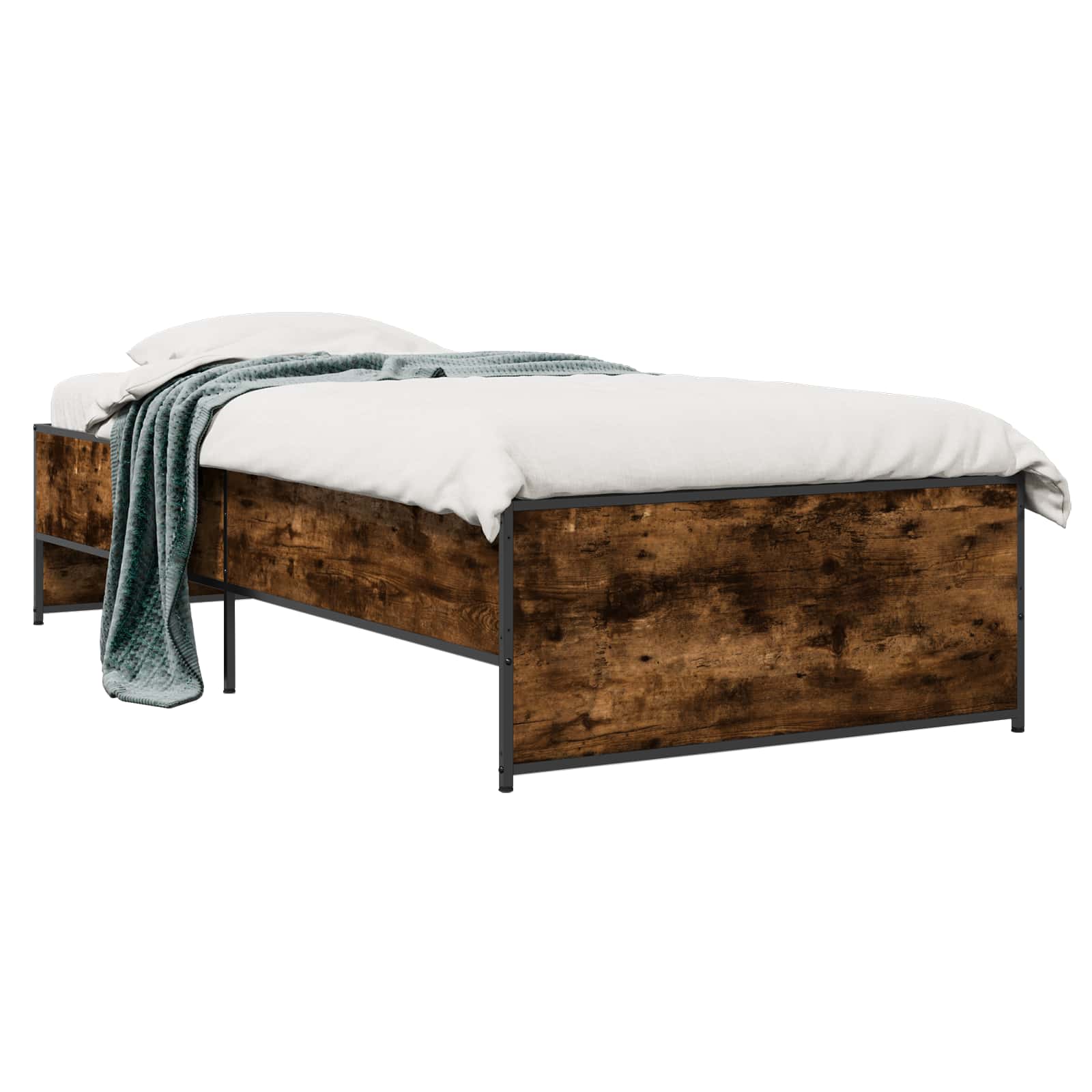Struttura del letto Rovere Fumo 80 x 200 cm | homemem39