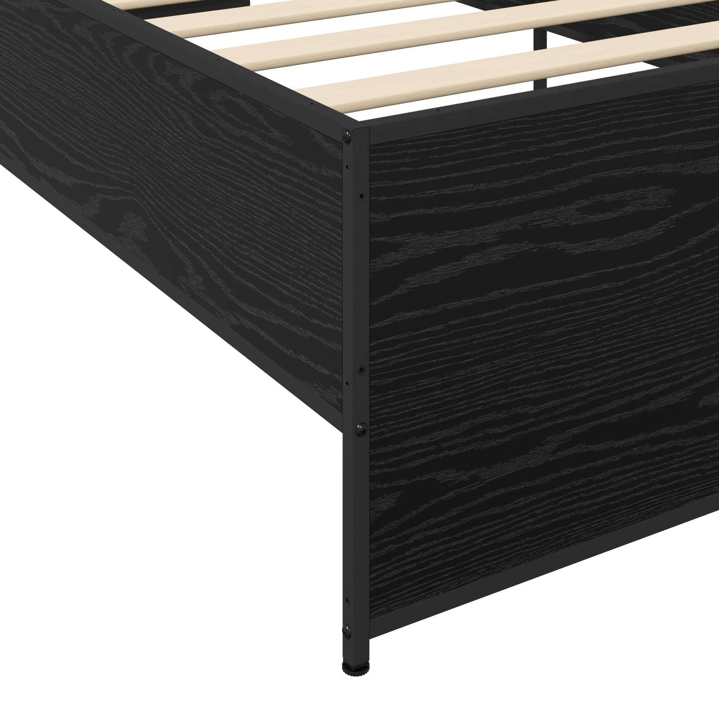 Struttura del letto Rovere Nero 80 x 200 cm | homemem39