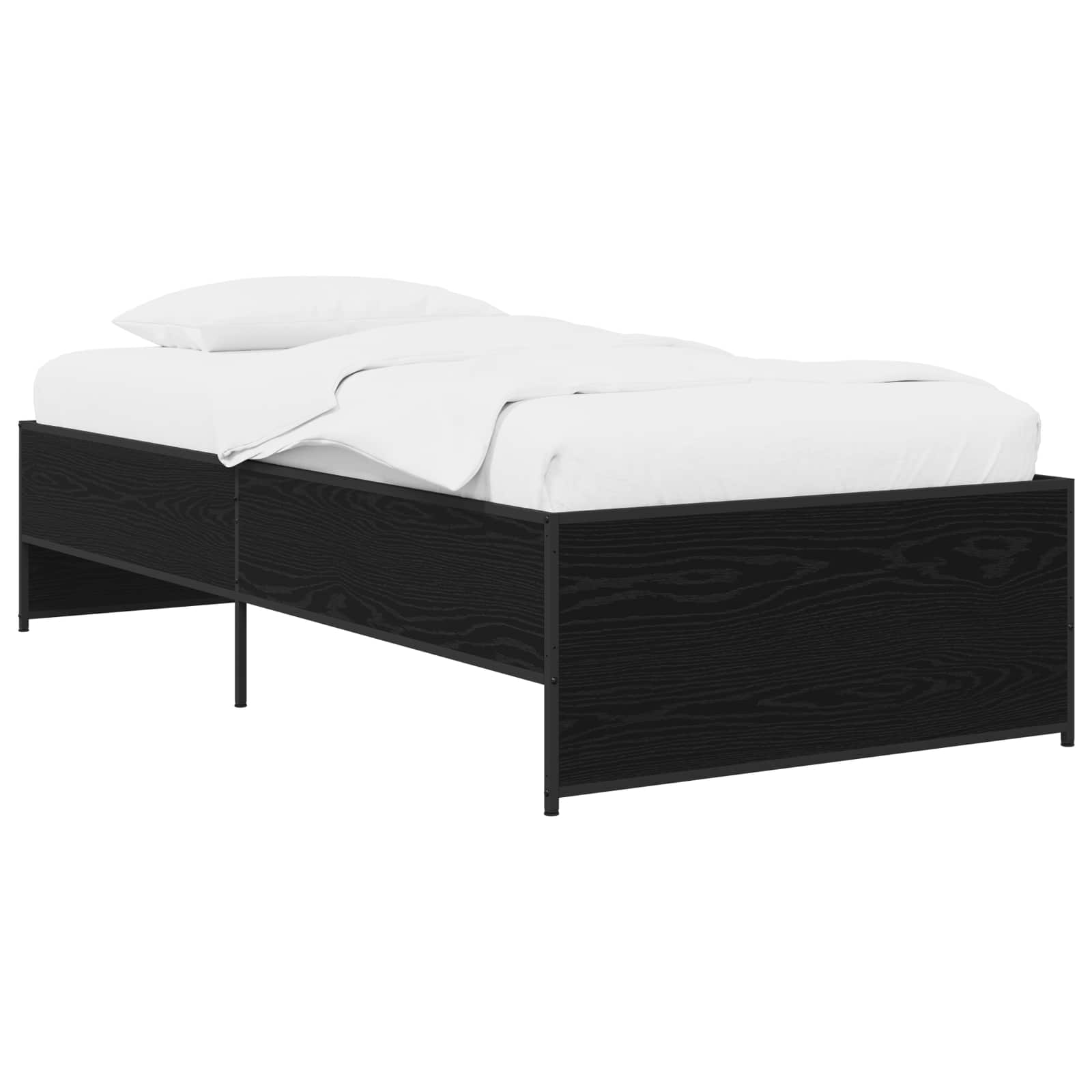 Struttura del letto Rovere Nero 80 x 200 cm | homemem39