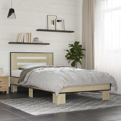 Struttura letto con testata Rovere Sonoma 80 x 200 cm | homemem39