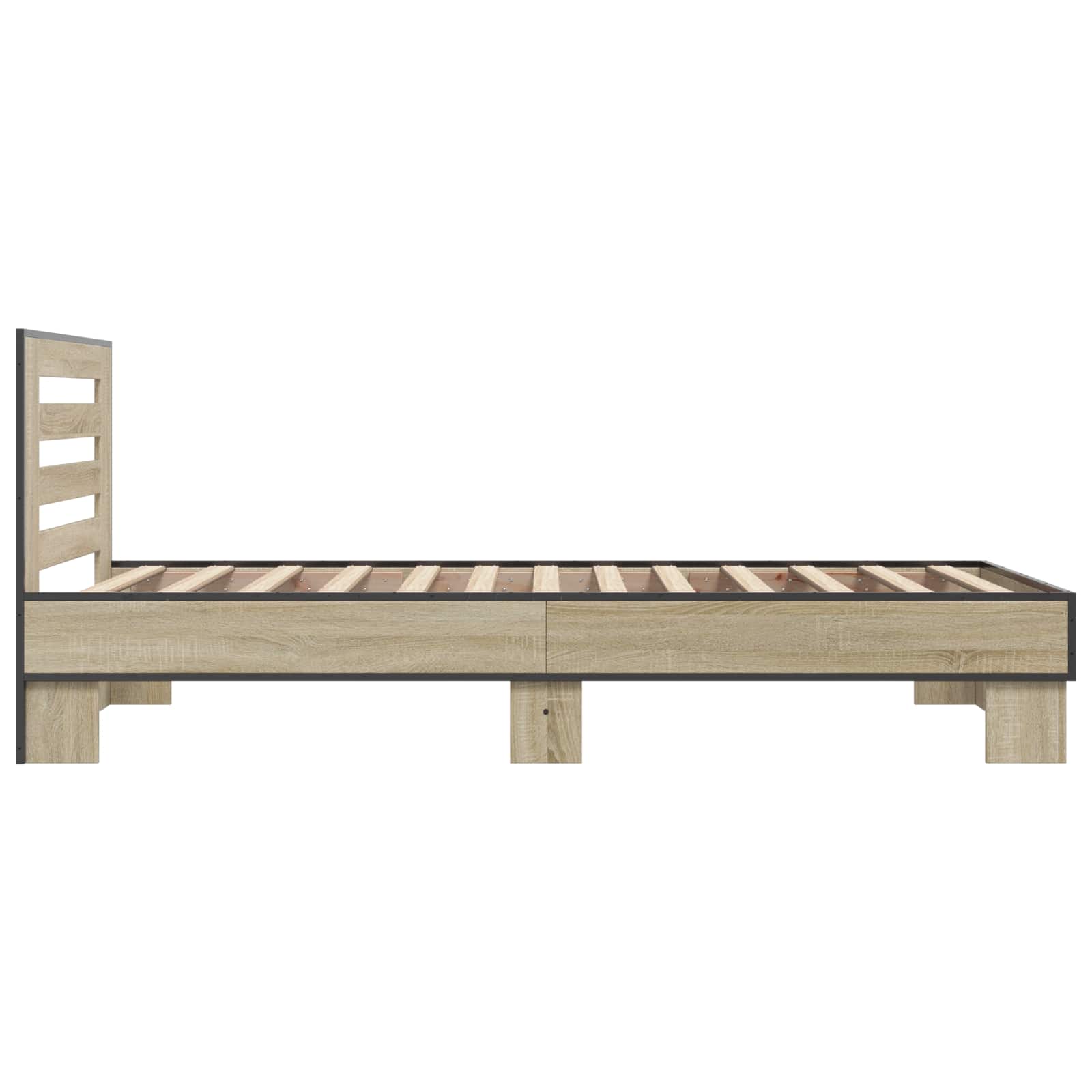 Struttura letto con testata Rovere Sonoma 80 x 200 cm | homemem39