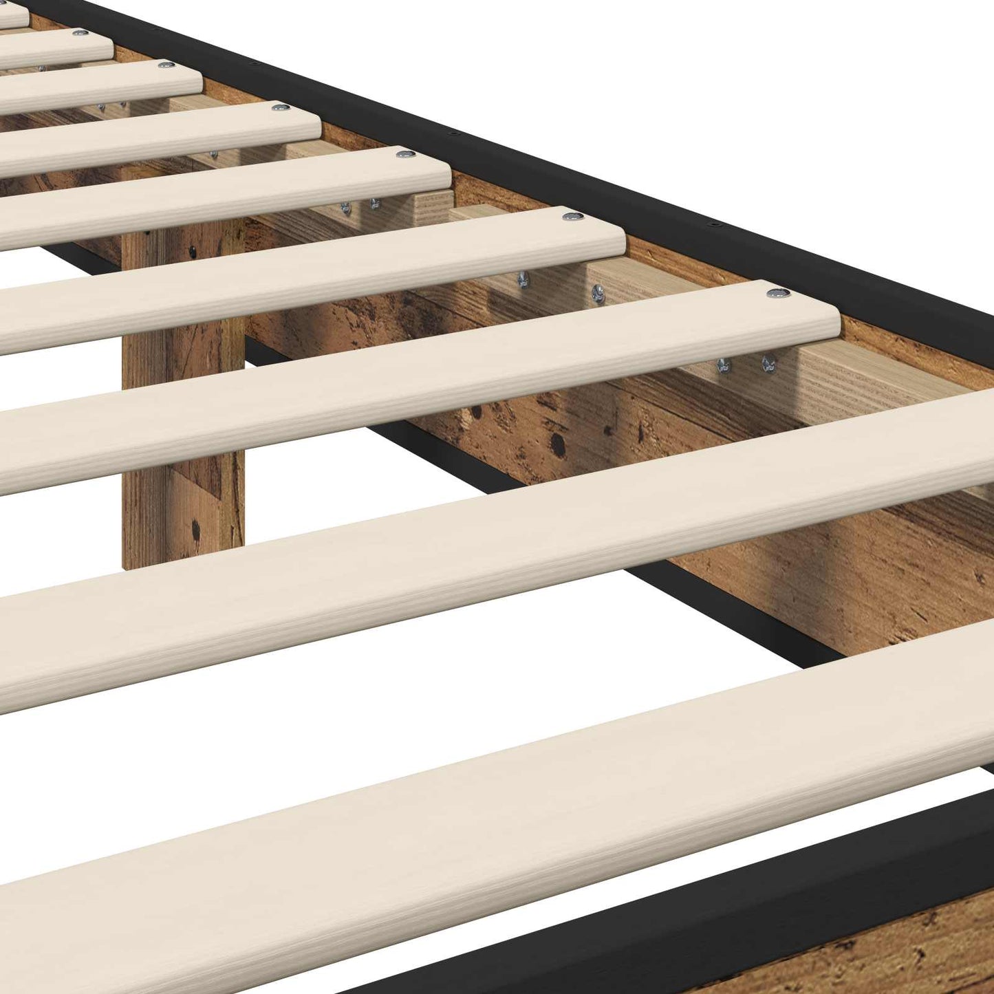Struttura letto con testata Legno antico 80 x 200 cm | homemem39