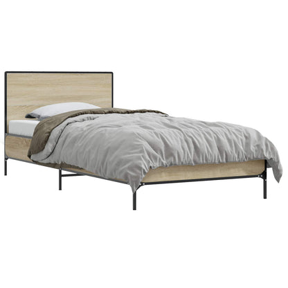 Struttura letto con testata Rovere Sonoma 80 x 200 cm | homemem39