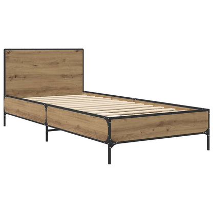 Struttura letto con testata Rovere Artigianale 80 x 200 cm | homemem39