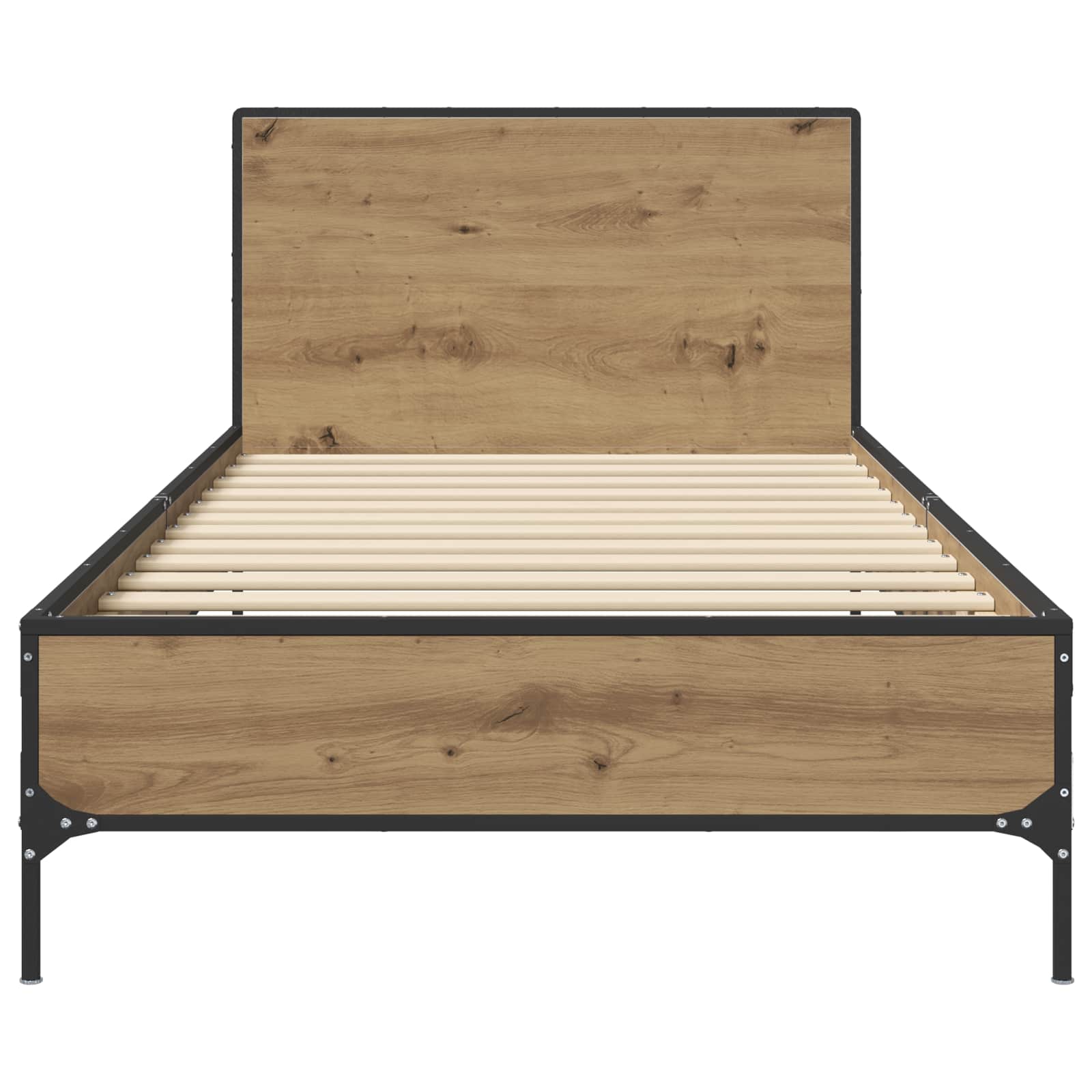 Struttura letto con testata Rovere Artigianale 80 x 200 cm | homemem39