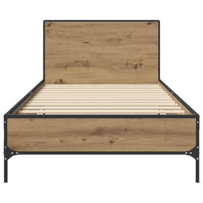 Struttura letto con testata Rovere Artigianale 80 x 200 cm | homemem39