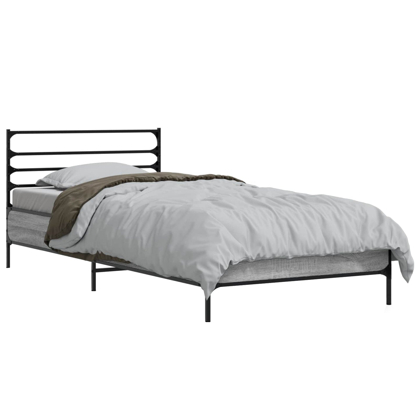 Struttura del letto Sonoma grigio 80 x 200 cm | homemem39