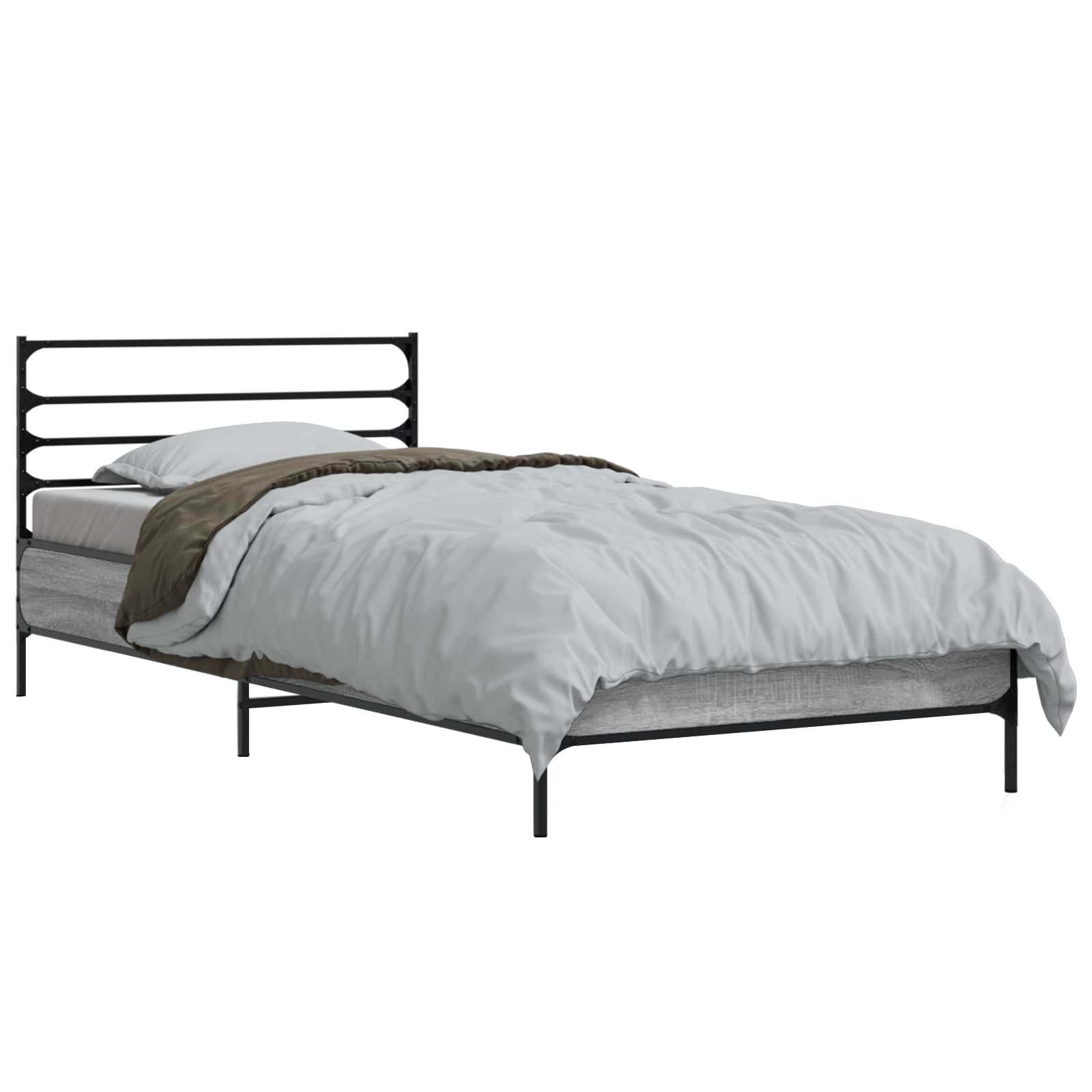 Struttura del letto Sonoma grigio 80 x 200 cm | homemem39