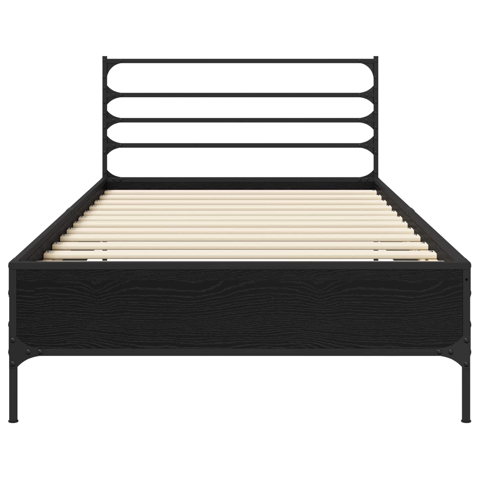 Struttura del letto Rovere Nero 80 x 200 cm | homemem39