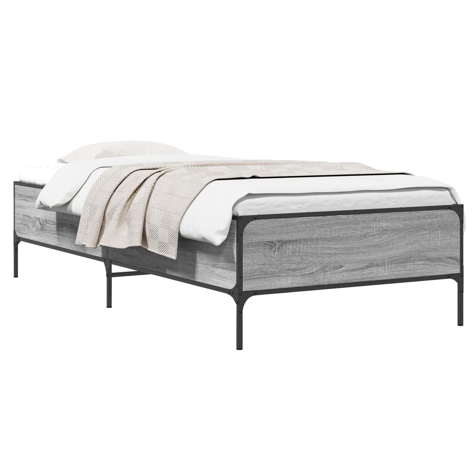 Struttura del letto Sonoma grigio 80 x 200 cm | homemem39