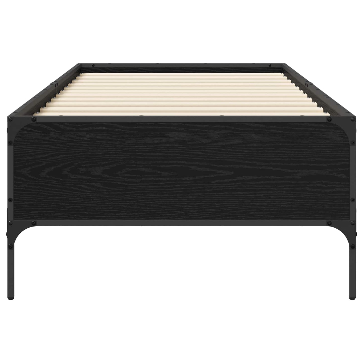 Struttura del letto Rovere Nero 80 x 200 cm | homemem39