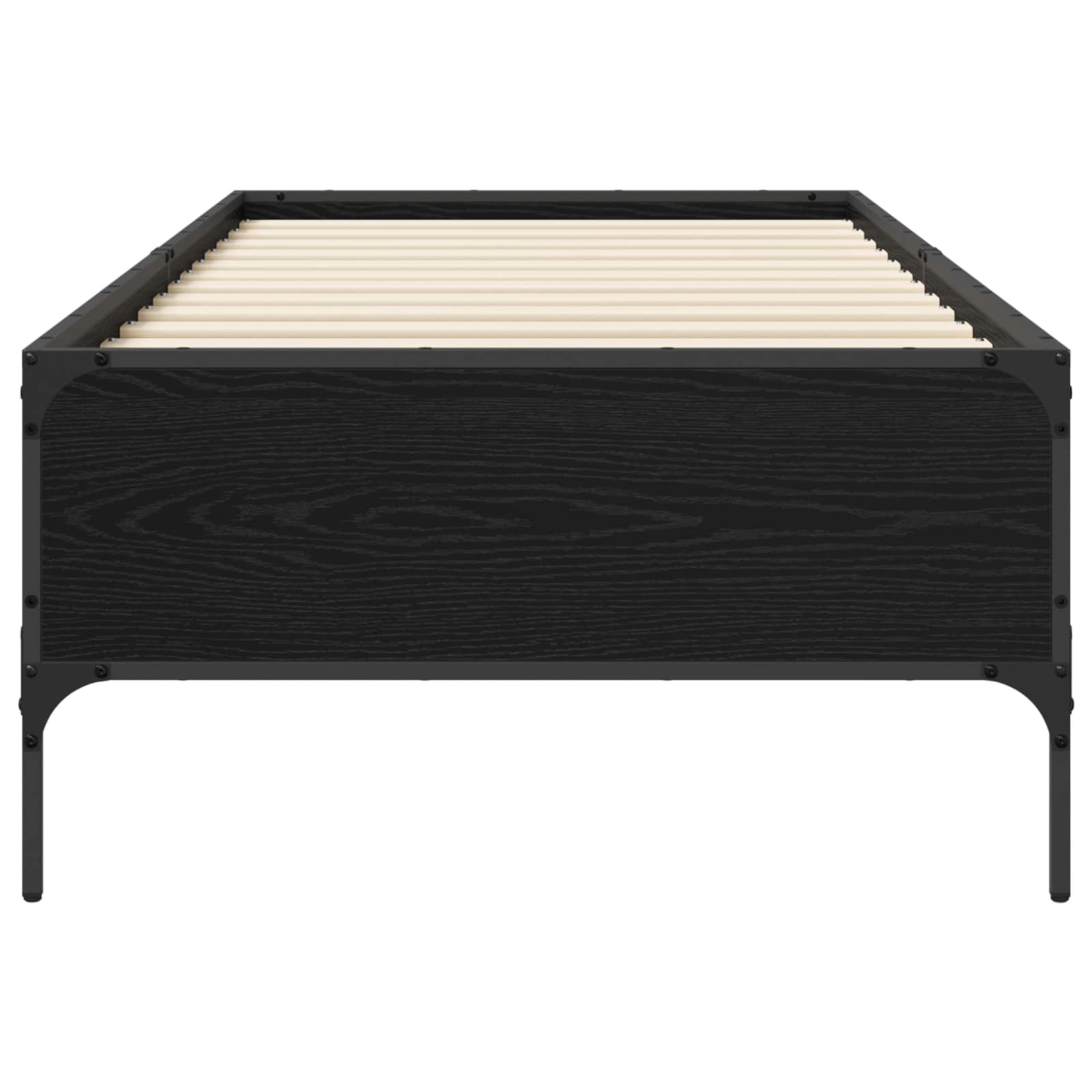 Struttura del letto Rovere Nero 80 x 200 cm | homemem39