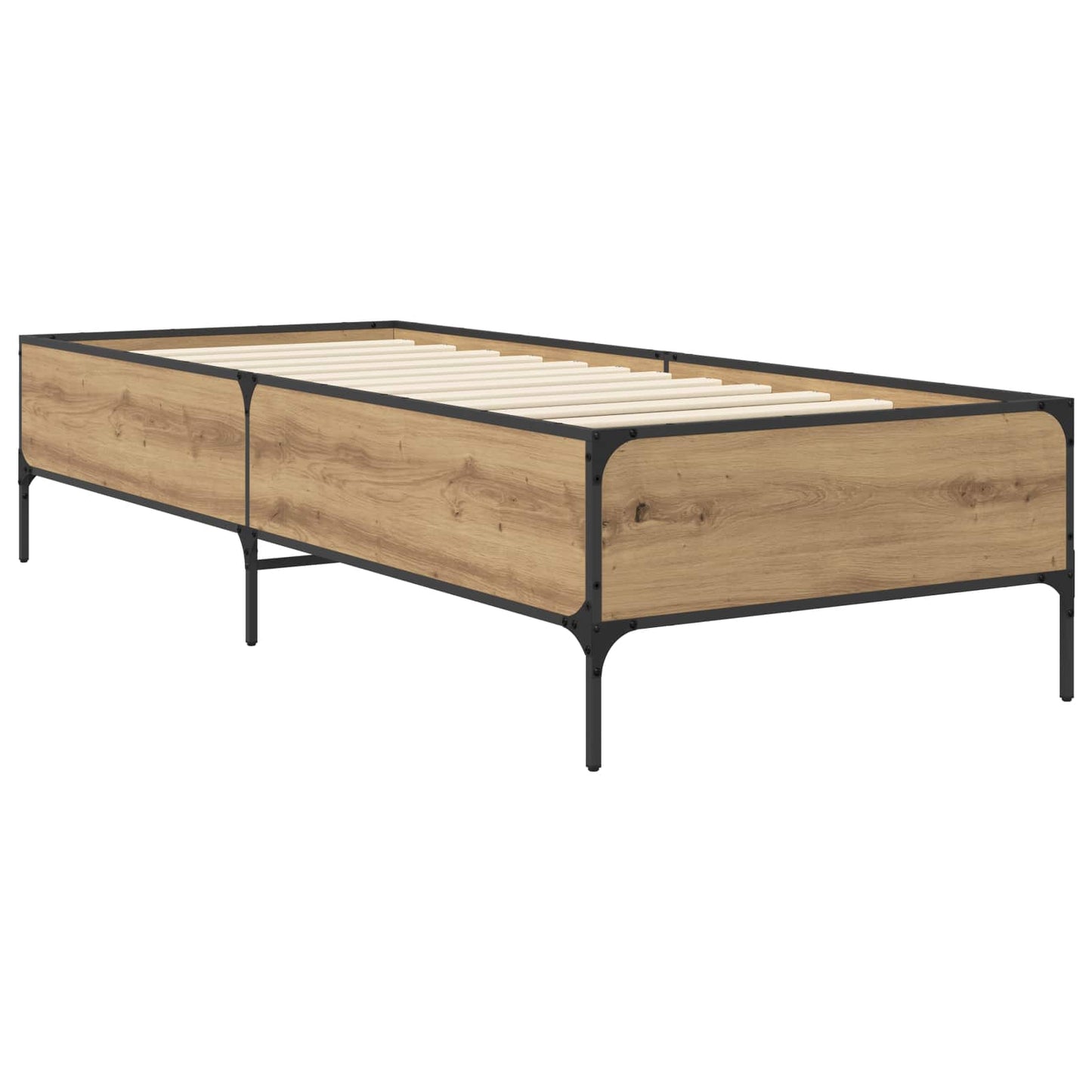Struttura del letto Rovere Artigianale 80 x 200 cm | homemem39