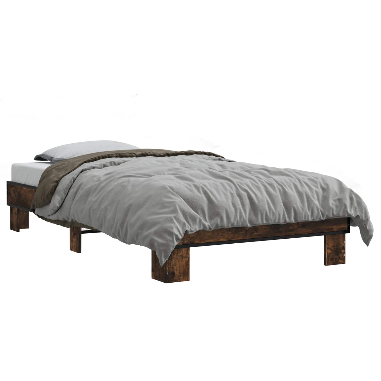 Struttura del letto Rovere Fumo 80 x 200 cm | homemem39