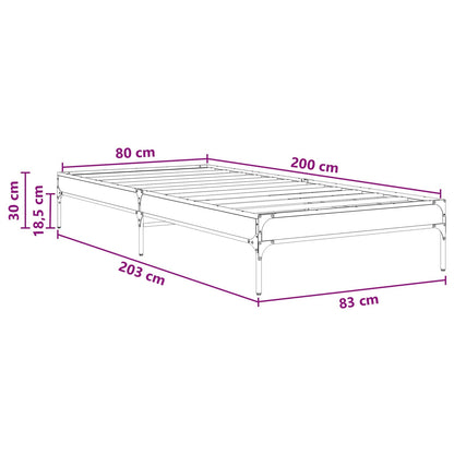 Struttura del letto Legno antico 80 x 200 cm | homemem39