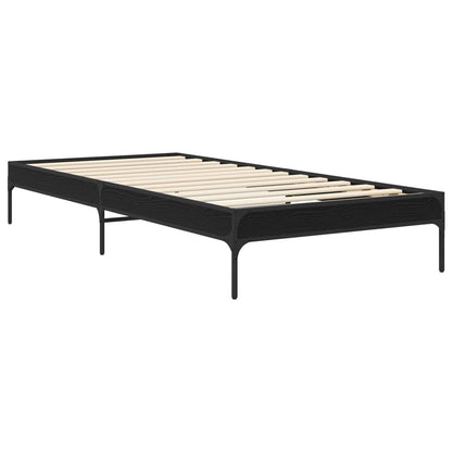 Struttura del letto Rovere Nero 80 x 200 cm | homemem39