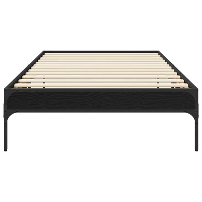 Struttura del letto Rovere Nero 80 x 200 cm | homemem39