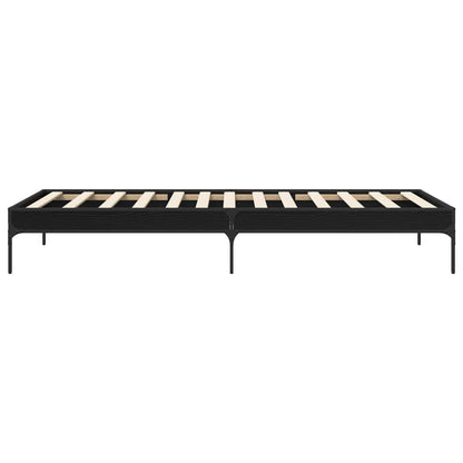 Struttura del letto Rovere Nero 80 x 200 cm | homemem39