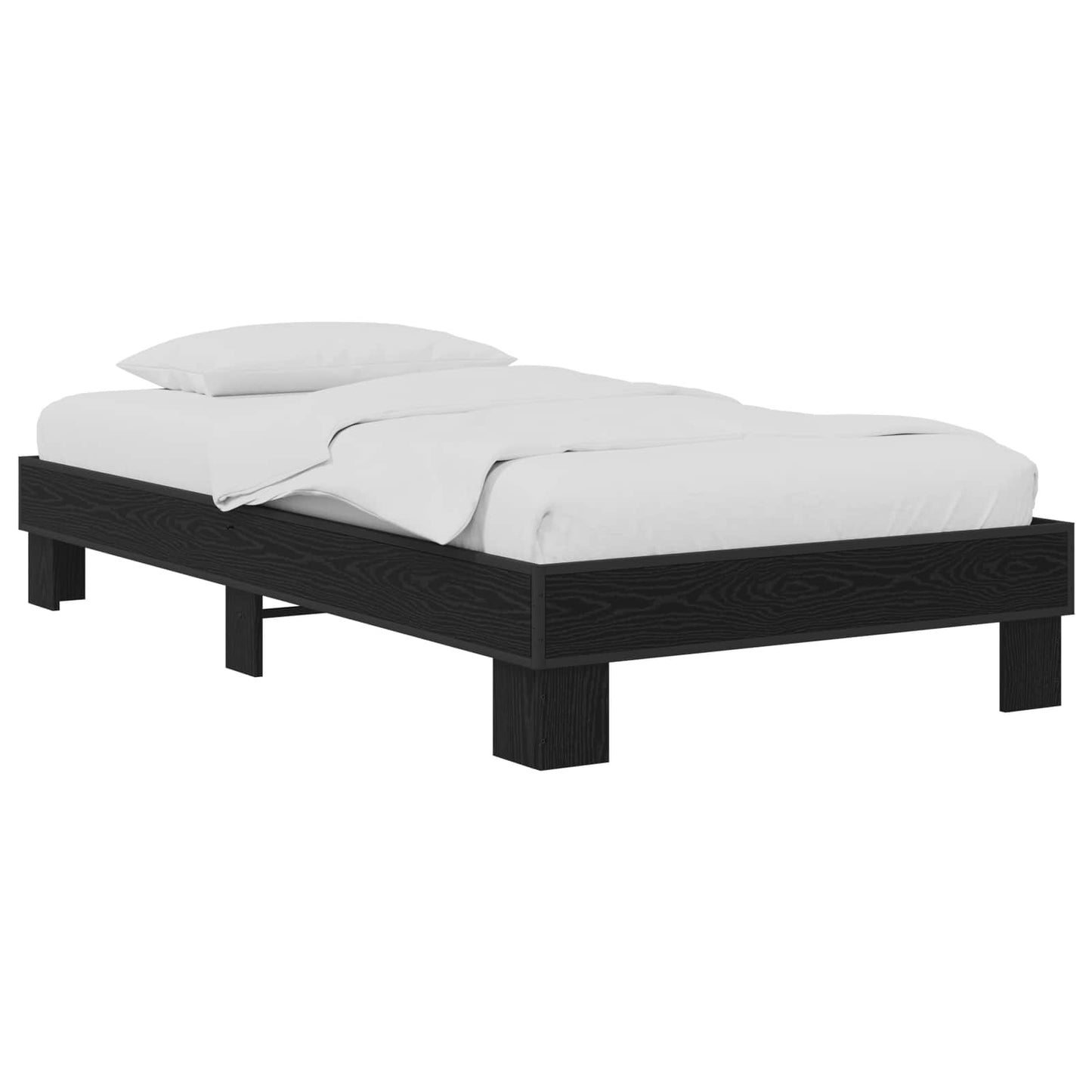 Struttura del letto Rovere Nero 80 x 200 cm | homemem39