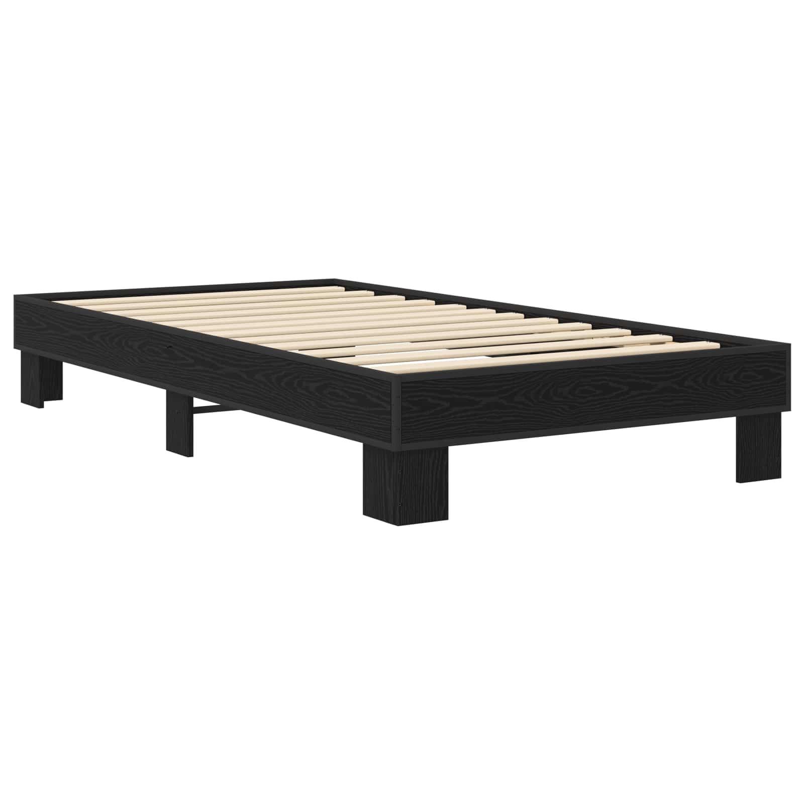 Struttura del letto Rovere Nero 80 x 200 cm | homemem39
