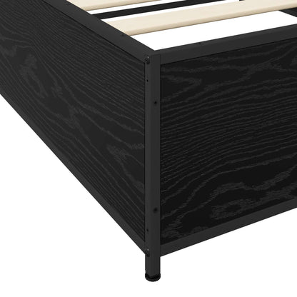Struttura del letto Rovere Nero 80 x 200 cm | homemem39