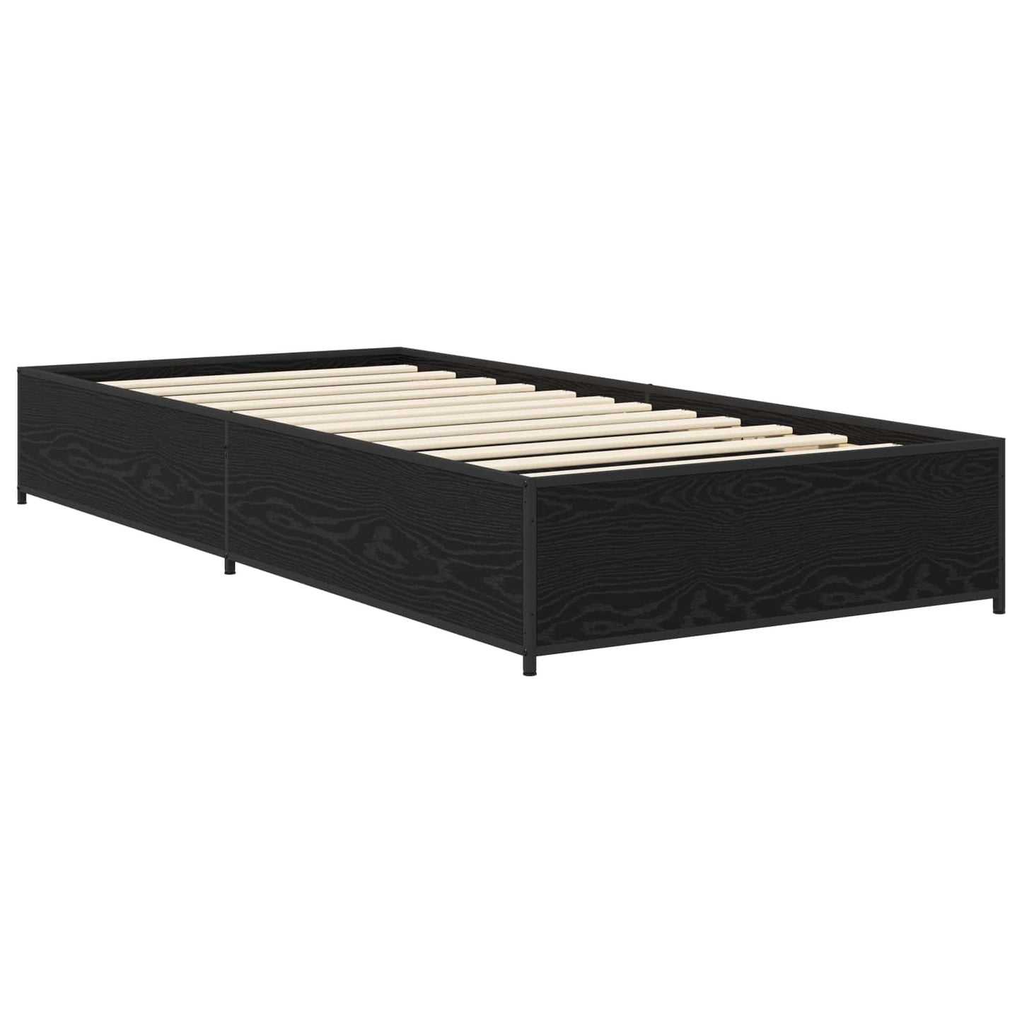 Struttura del letto Rovere Nero 80 x 200 cm | homemem39