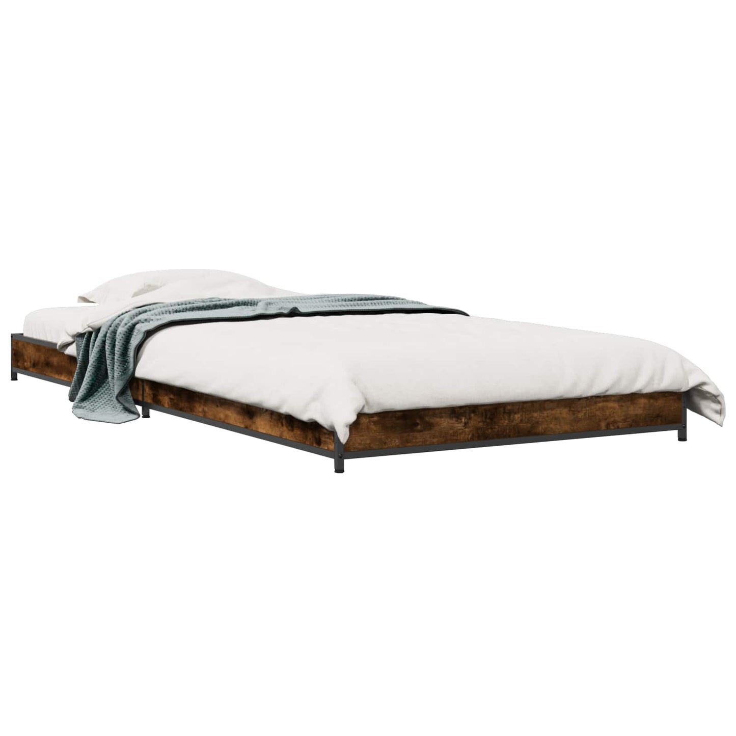 Struttura del letto Rovere Fumo 80 x 200 cm