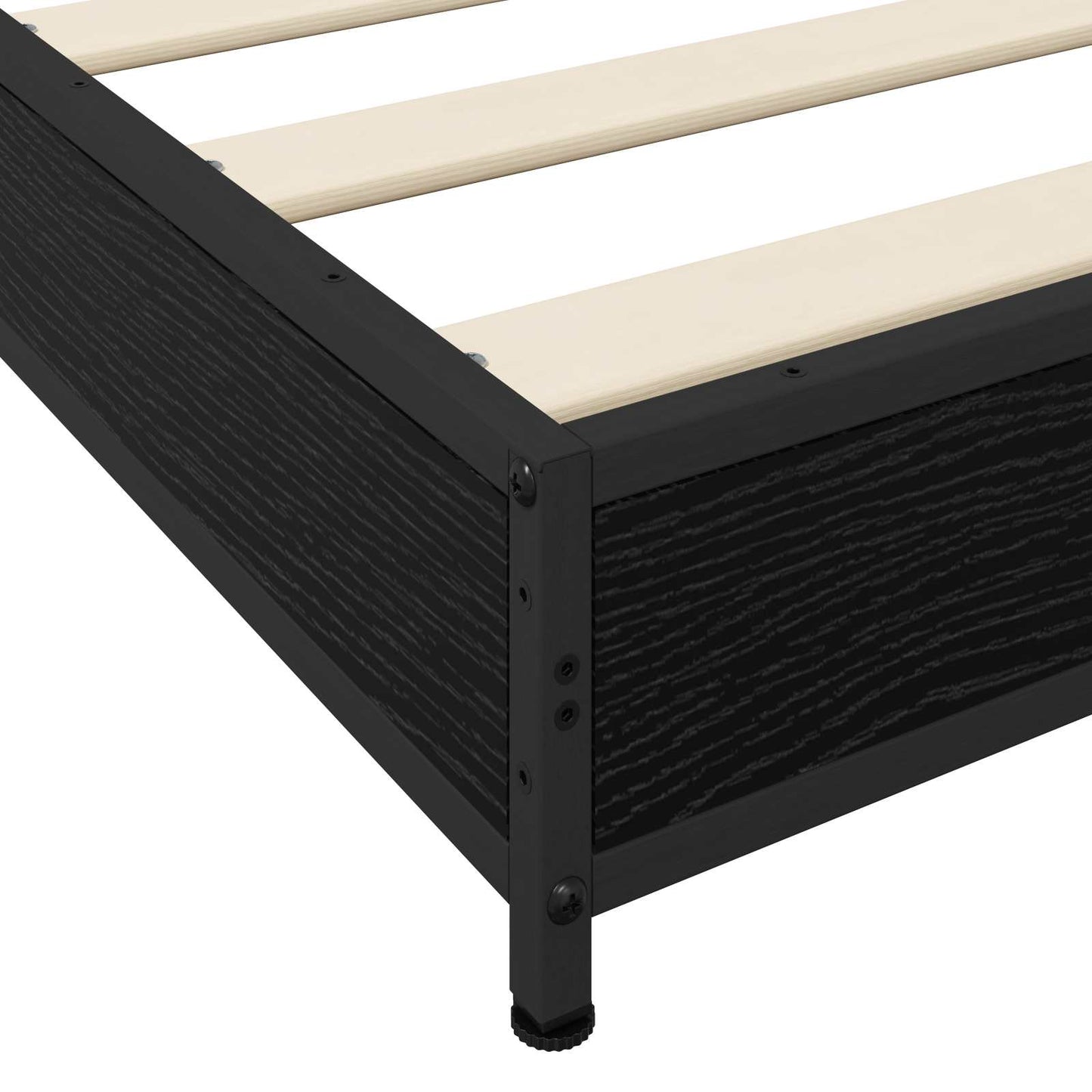 Struttura del letto Rovere Nero 80 x 200 cm | homemem39