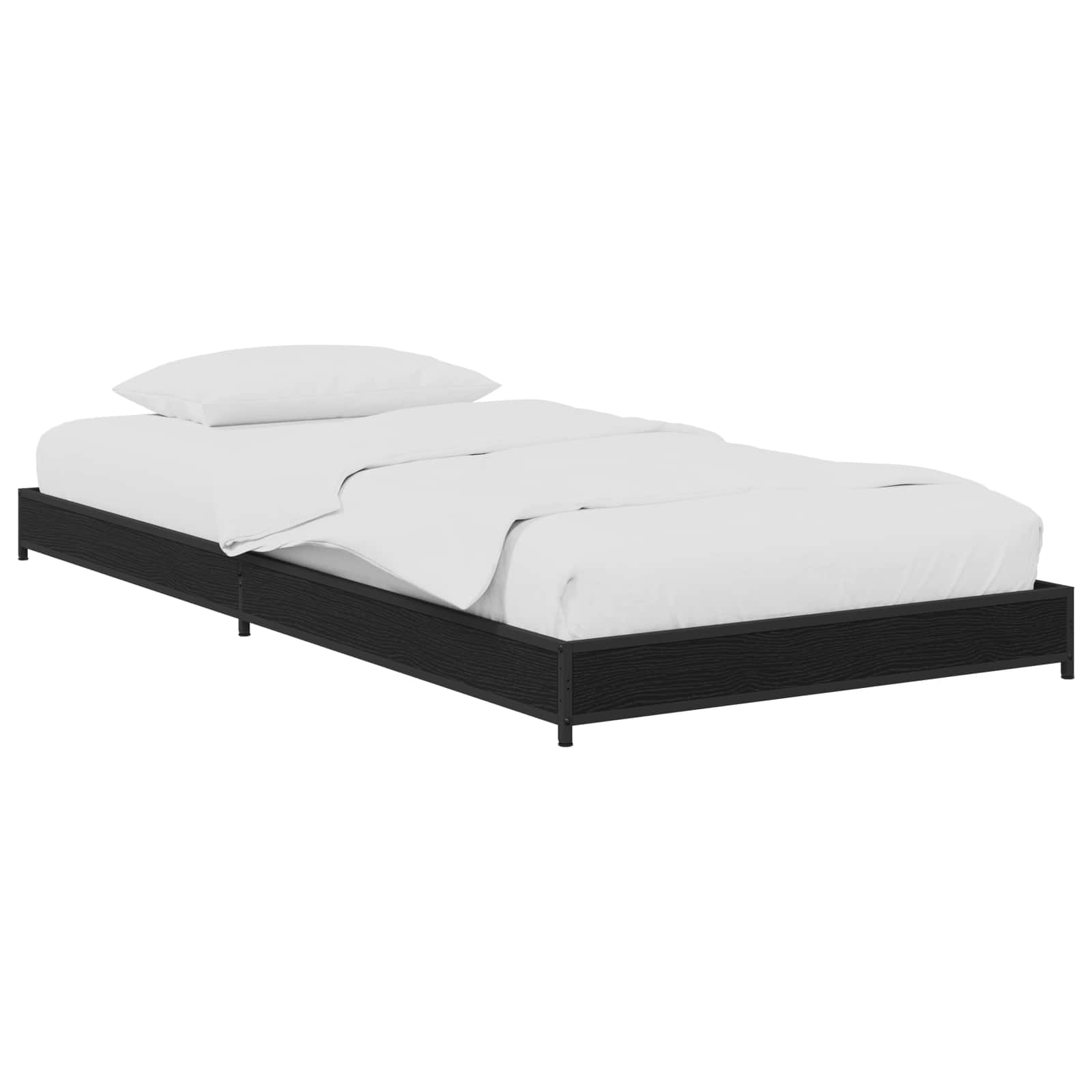 Struttura del letto Rovere Nero 80 x 200 cm | homemem39