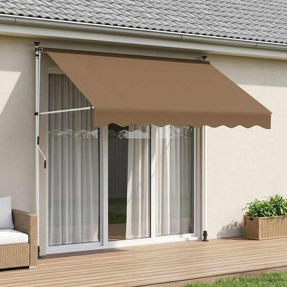 Tenda retrattile manuale Beige 100 cm