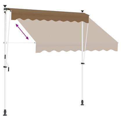 Tenda retrattile manuale Beige 250 cm | homemem39