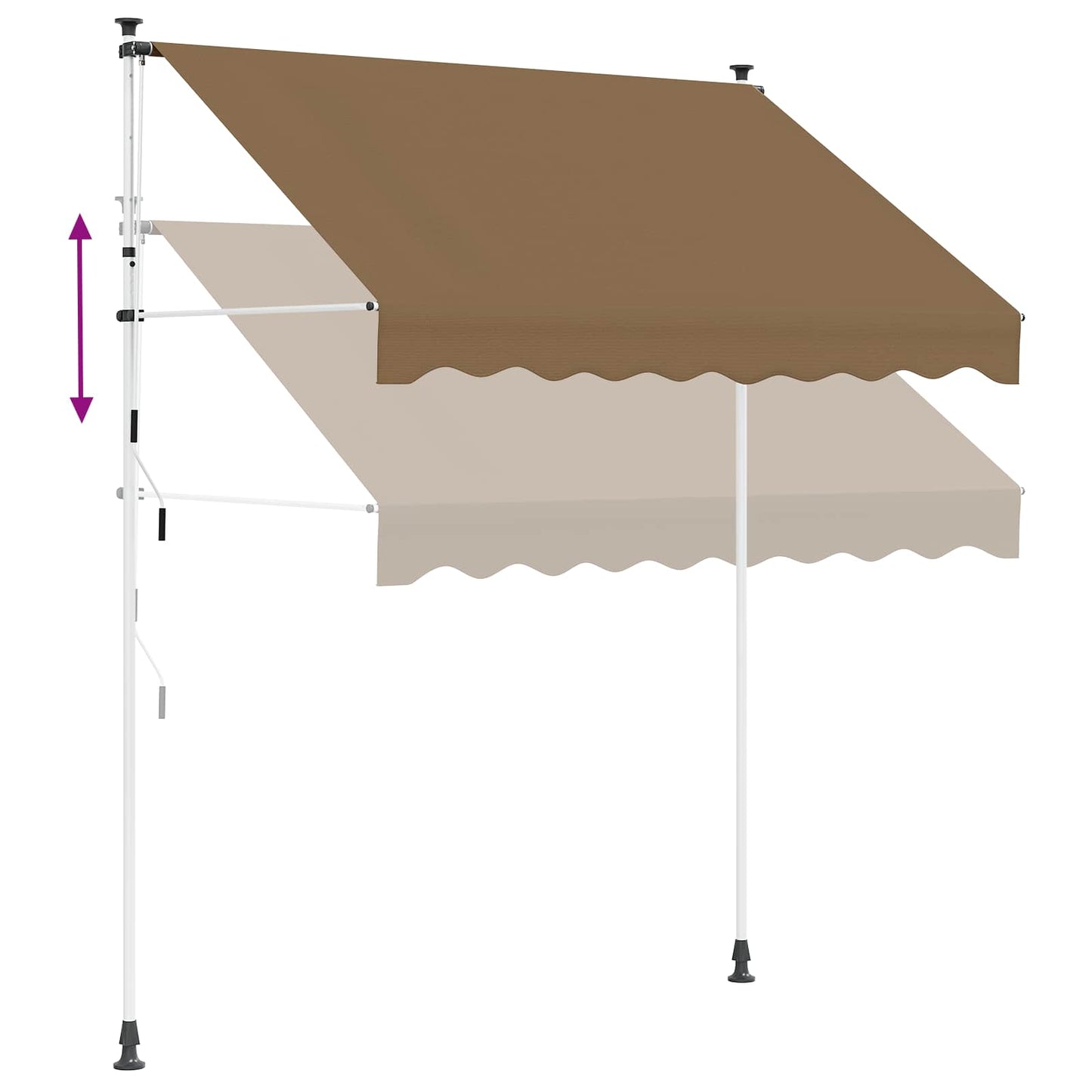 Tenda retrattile manuale Beige 400 cm | homemem39