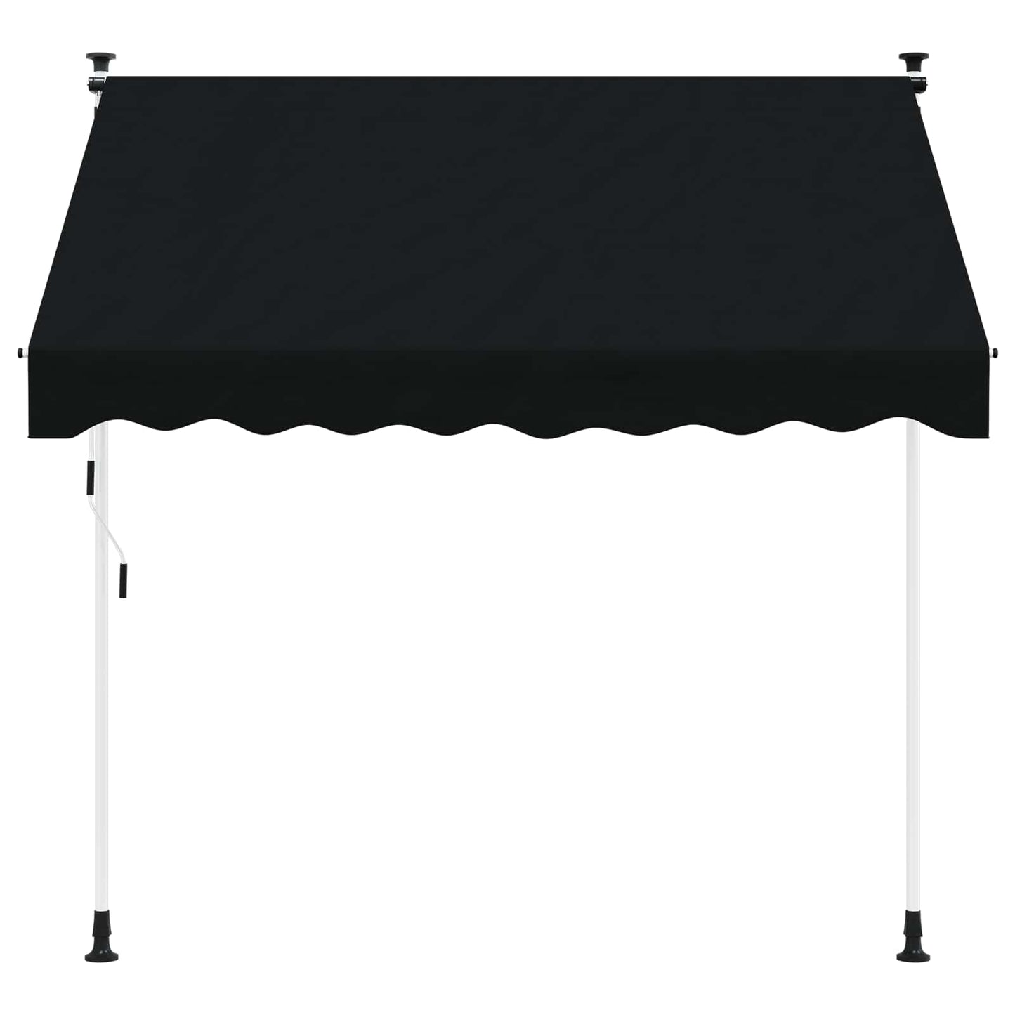 Tenda retrattile manuale Nero 150 cm | homemem39