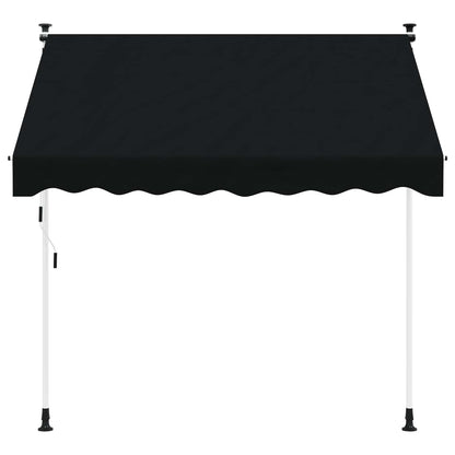 Tenda retrattile manuale Nero 250 cm | homemem39