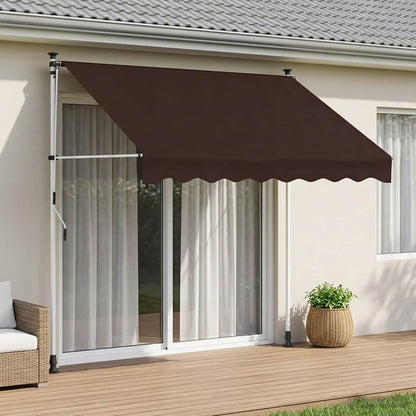 Tenda retrattile manuale Marrone 100 cm