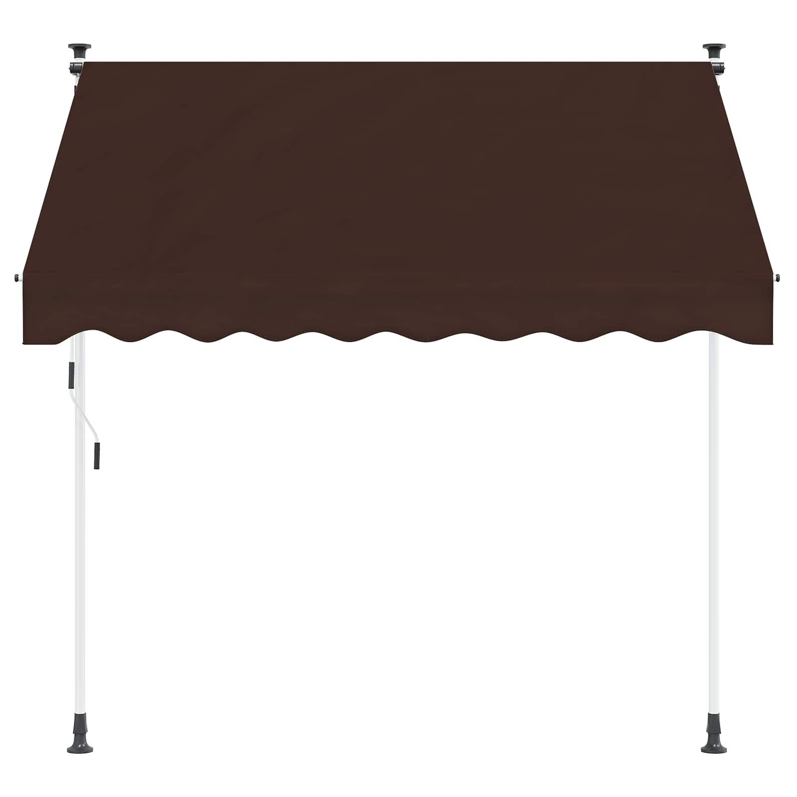Tenda retrattile manuale Marrone 400 cm | homemem39