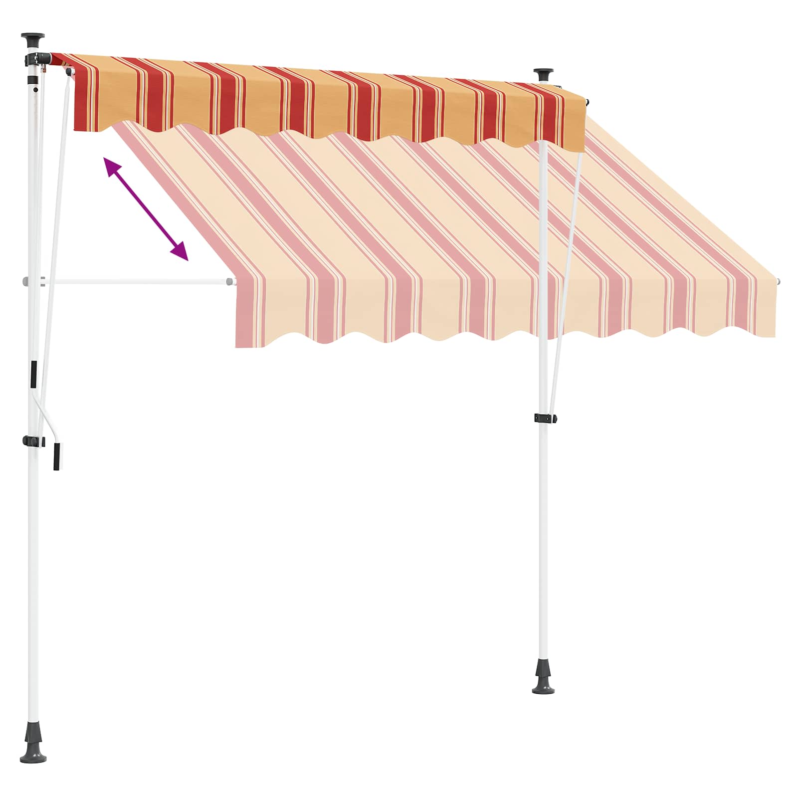 Tenda retrattile manuale Multicolore 200 x 115 x 300 cm | homemem39