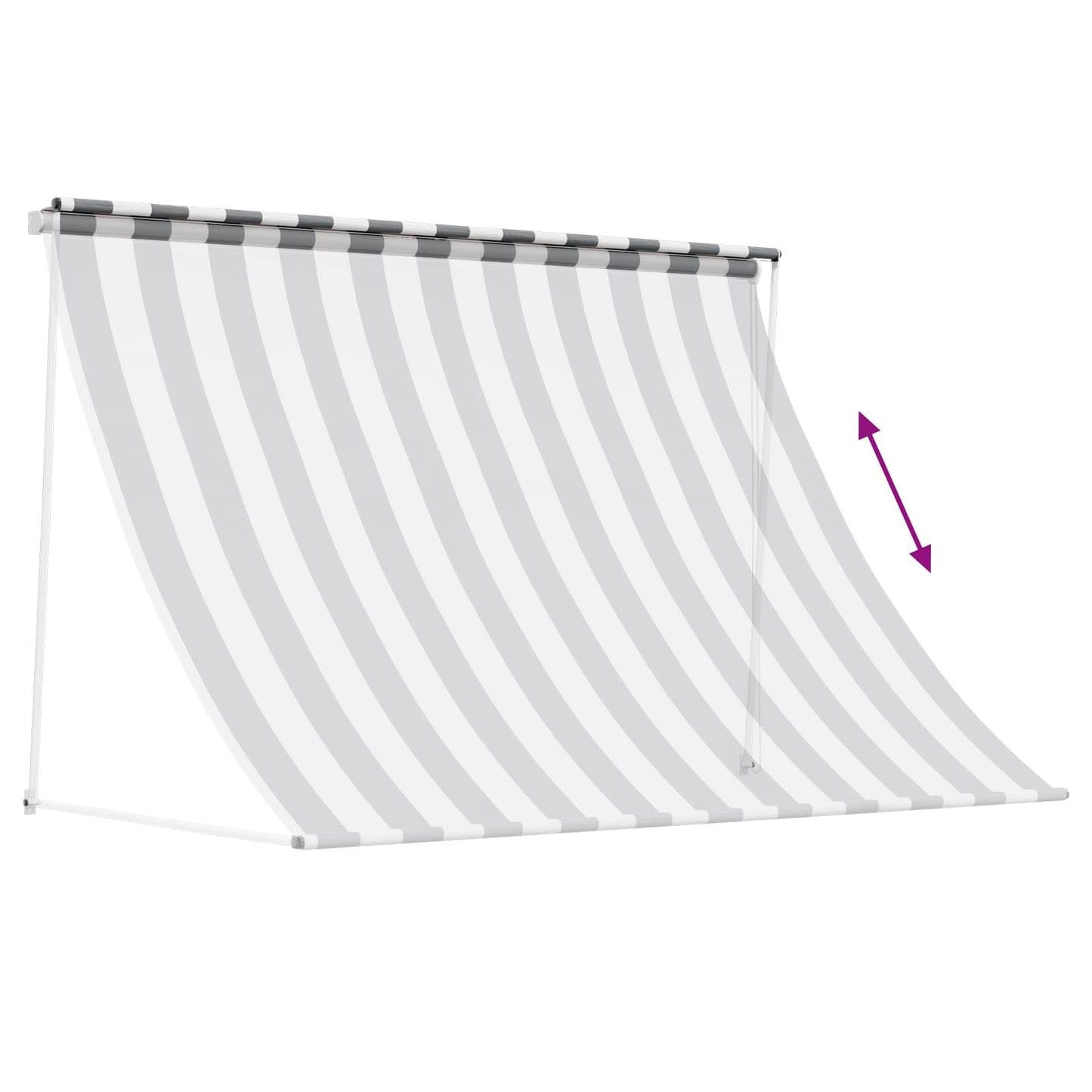 Tenda da Sole Antracite e Bianco 150 x 150 cm | homemem39