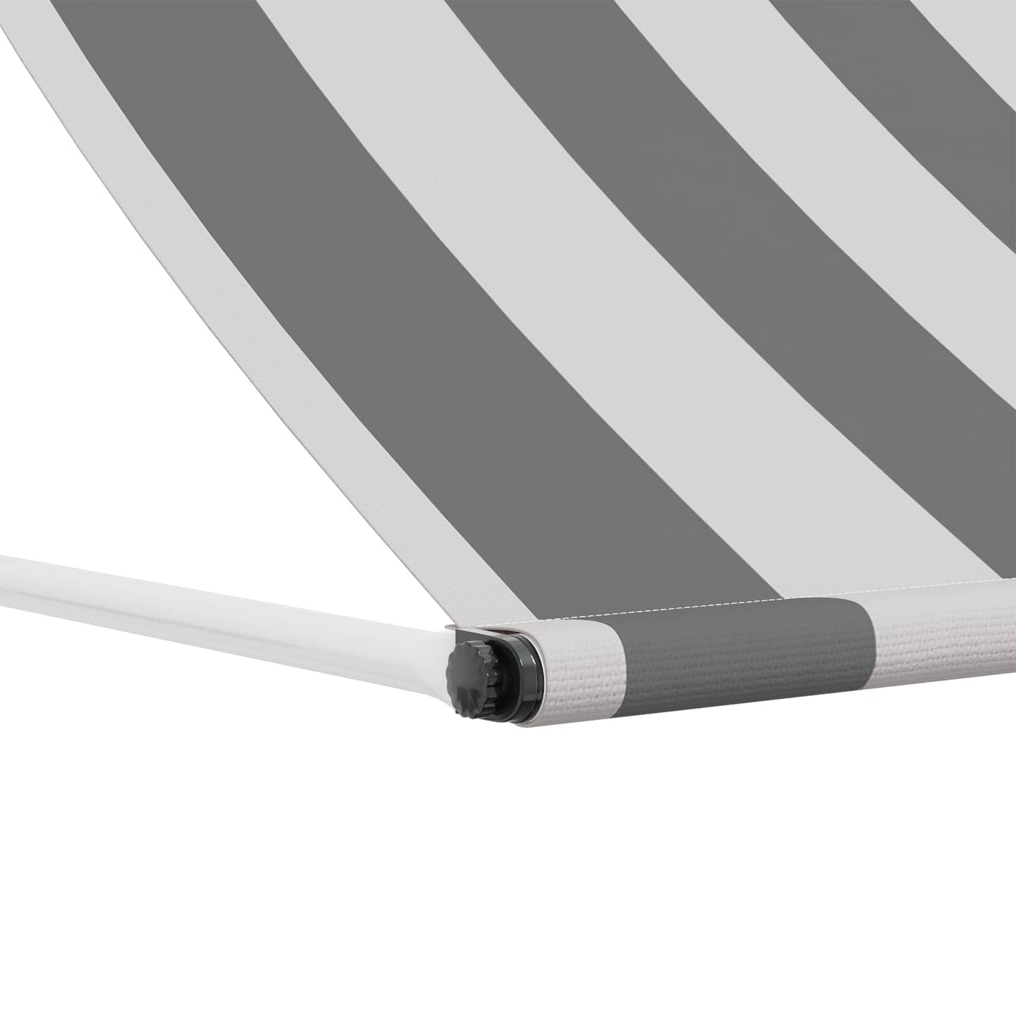 Tenda da Sole Antracite e Bianco 350 x 150 cm | homemem39