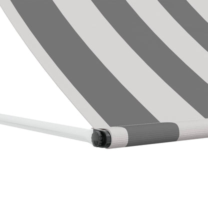 Tenda da Sole Antracite e Bianco 350 x 150 cm | homemem39