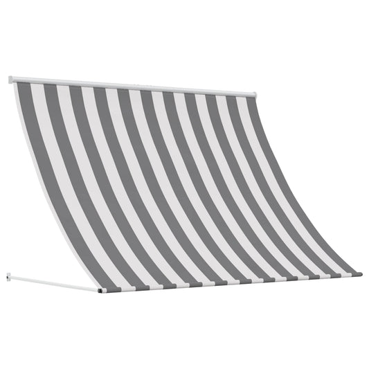 Tenda da Sole Antracite e Bianco 350 x 150 cm | homemem39