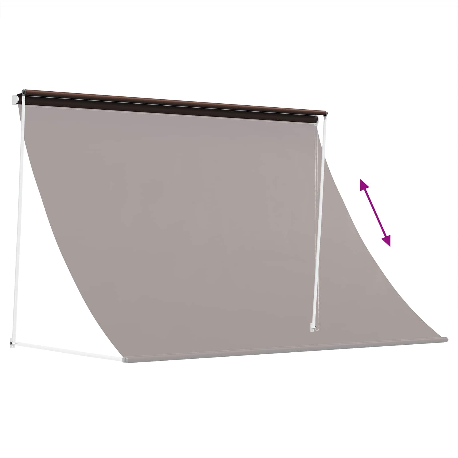 Tenda da Sole Marrone 100 x 150 cm | homemem39