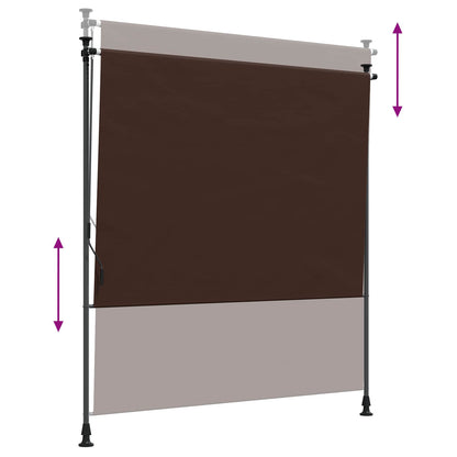 Tenda a Rullo Esterna Marrone 100 x 270 cm | homemem39